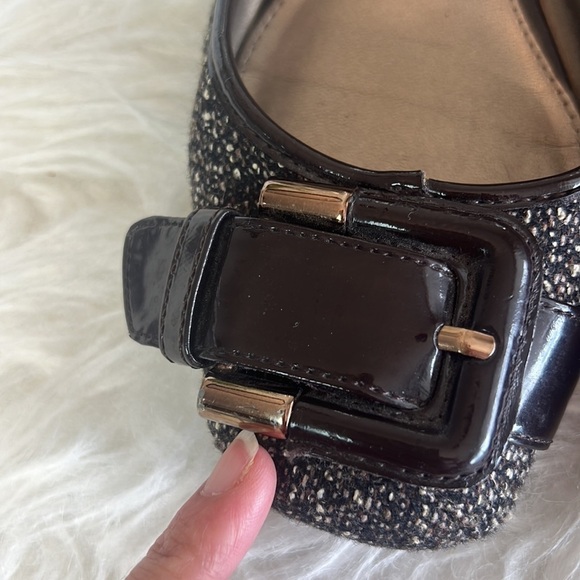 Bandolino Women’s Jolly Jo Brown Tweed Round Toe Flat Shoes Size - Picture 11 of 13